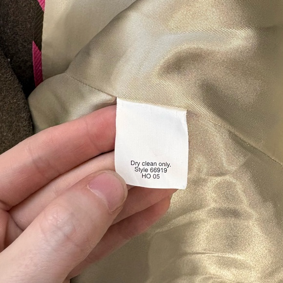 Vintage J. Crew Women’s Olive Green Button Up Pea Coat Preppy Outdoor Travel - Picture 6 of 6